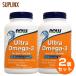 2 шт. комплект выгода размер Ultra Omega 3 EPA&DHA 180 шарик NOW ¬