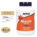 ナウフーズ ナイアシン サプリメント 500mg 250粒 NOW Foods Niacin タブレット