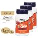 [ купон есть ][3 шт. комплект ] витамин E200 Mix tokofe roll 200IU 100 шарик NOW Foods (nauf-z)