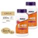 [2 шт. комплект ]nauf-zE-400 витамин E дополнение 268mg (400IU) 100 шарик soft гель NOW Foods Vitamin E-400 With Mixed Tocopherols Softgels