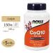 NOW Foods coenzyme Q10 100mg 150 bead soft gel nauf-zCoQ10 100mg 150softgels