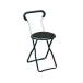  складной стул ширина 32cm черный × черный сделано в Японии steel труба перевозка удобный 1 ножек распродажа конечный продукт living оставаясь дома Work 