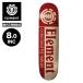 ELEMENT Element скейтборд панель скейтборд 8.0 дюймовый доска Logo красный Canadian Maple Made in Spain | SECTION CBN RED 8.0inc[BG027078]