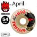 SPITFIREspito fire - Wheel APRIL. рис самец .99A F4 скейтборд скейтборд Ape liru сотрудничество | YUTO HORIGOME CONICAL FULL 54mm[21110413YU54]