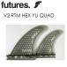 FUTUREFINS �t���[�`���[�t�B�� �N�A�b�h Vector2/V2 RTM HEX YU QUAD SET