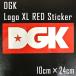 DGK/ǥ STICKER/ƥå LOGO XL RED