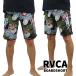 ликвидация запасов!RVCA мужской шорты для серфинга море хлеб MONSTERA 2.0 EASTERN 20 BLACK Roo ka LUKA Surf трусы морская вода брюки купальный костюм [ возвращенный товар, отмена не возможно ]