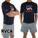  переселение распродажа! ограниченное количество!RVCA/ Roo ka мужской короткий рукав Rush Guard HAWAII STACKED SS RASHGUARD мужской стандартный модель [ возвращенный товар, замена и отмена не возможно ]
