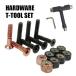 SW HARD WARE/ аппаратное обеспечение ALLEN шестиугольник 1 дюймовый BLACK/ROSE металлик rose болт / винт / гайка T-tool имеется [ возвращенный товар, замена не возможна ]