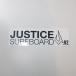 JUSTICE SURFBOARD Justy s доска для серфинга стикер разрезные наклейки LARGE BLACK