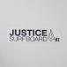 JUSTICE SURFBOARD Justy s доска для серфинга стикер разрезные наклейки SMALL BLACK
