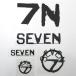 SEVEN WETSUITS seven разрезные наклейки 5 шт. комплект BLACK