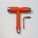 T wrench skateboard tool kit skateboard maintenance tool orange 