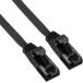  б/у PC твердый Cat6 основа ушко поломка предотвращение Flat LAN кабель 2.0m ( черный ) [LD-C6FT/BK20]
