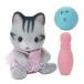  б/у игрушка 7. grayish кошка. младенец .bo- кольцо комплект [ Sylvanian Families младенец коллекция младенец pa-