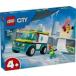  б/у игрушка LEGO машина скорой помощи . snow окантовка [ Lego City ] 60403
