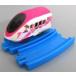  б/у игрушка Hello Kitty Shinkansen ( после хвост машина )+ искривление линия направляющие 2 шт [ Capsule Plarail популярный человек Shinkansen большой набор сборник ]