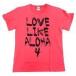 中古Tシャツ(女性アイドル) aiko ツアーTシャツ ピンク ドチビ 「Love Like Aloha vol.4」