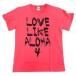 中古Tシャツ(女性アイドル) aiko ツアーTシャツ ピンク ナミ 「Love Like Aloha vol.4」