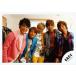  б/у life photograph ( Johnny's ) A.B.C-Z/ набор (5 человек )/ горизонтальный * колени сверху * центральный . рисовое поле * левый рука плечо / официальный life photograph 