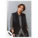 б/у life photograph ( Johnny's ) гроза / Aiba Masaki / колени сверху * костюм чёрный серый * обе рука карман * шея ..* фон стена /[I seek/Daylight]PV& jacket . фотосъемка off sho