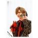  б/у life photograph ( Johnny's ) Hey! Say! JUMP/.. futoshi / верхняя часть тела * костюм чёрный * красный * золотой * букетик * левый рука маска * левый направление * фон белый /16 лето темно синий 