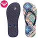  Roxy ROXY 18cm Kids Junior пляжные шлепанцы RG PEBBLES V геометрический рисунок . развлечение сердце полная загрузка. стильный пляжные шлепанцы 