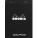 RHODIA(rotia) блокнот для заметок точка накладка No.16(A5) 80 листов точка . водоотталкивающий покрытие швейная машина глаз входить PEFC засвидетельствование получение черный R
