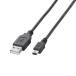  Elecom USB кабель [miniB] USB2.0 (USB A мужской to miniB мужской ) обычный 1m черный U2C-M10BK