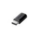  Elecom USB2.0 Type-C изменение адаптер typeC-microB женский черный TB-MBFCMADBK