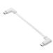  Elecom USB C кабель L знак Type-C to Type-C 0.1m Flat 60W USB PD соответствует [ зарядка специальный ] белый MPA