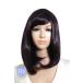  medium [ глубокий violet ][ парик сеть есть ] костюмированная игра парик semi длинный дешевый жаростойкий 180*C(mi-t2409)