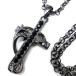  новый продукт Kirameki .Glass черный Kirameki .Glass входить Cross колье n455s one драгоценнный камень модный 