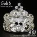 R234 новый продукт большой Crown Skull Kirameki .Glass черный Kirameki .Glass высококлассный платина серебряный RG обработка кольцо кольцо HIPHOP ho -тактный серия HR Oniikei стиль ....13 номер 16 номер 19 номер модный 