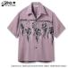 STAR OF HOLLYWOOD HOPSACK RAYON OPEN SHIRT �gSHRUNKEN HEAD�h SH39705
