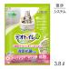  Uni * очарование teo туалет мягкий .. дезодорация * антибактериальный Sand белый цветочный. аромат система для туалета кошка песок 3.8L( кошка * кошка )