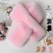  muffler женский мех muffler Tey домашнее животное искусственный мех одноцветный электрическая розетка через . дыра защита горла "neck warmer" casual симпатичный .... нежный теплый защищающий от холода 