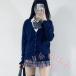  school вязаный кардиган V шея одноцветный свитер длинный рукав всесезонный формальный JK форма OL средняя школа студент входить . модный простой KNK стандартный дизайн школа офис Layered удобный 