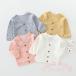  summer кардиган baby Kids хлопок вязаный UV cut KNK( АО ) охлаждение меры перо ткань девочка лето tops симпатичный младенец мягкий 
