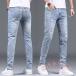  мужской Denim обтягивающий брюки большой размер стрейч тонкий KNK( АО ) повреждение обработка джинсы casual 20 плата 30 плата 40 плата 50 плата прекрасный ножек ножек длина красивый . тоже 