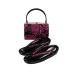 織地 草履バッグセット黒/ピンク (F) フリーサイズ 振袖 など フォーマル な着物に最適 22383通販セール 着物　振袖　格安レンタル