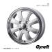 Gyraft/8S  B6AW ߥۥ1 154.5J 4-100 INSET45 WHITE/RIM POLISH(ۥ磻/ݥå) 0040955
