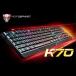 MOTOSPEED K70 104キー eスポーツ ゲーミング USB キーボード 7色バックライト