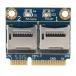 Mini PCI-E двойной microSD устройство для считывания карт адаптор половина держатель имеется 