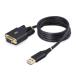 StarTech.com USB-RS232C�V���A���ϊ��P�[�u��/�N���X/USB 2.0�ڑ�/1m/1�|�[�g D-Sub 9 �s��/�I�X-���X/FTDI FT232R/COM�ԍ��ێ��@�\ 1P3FFCNB-USB-SERIAL
