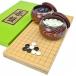  Go set new katsura tree 5 number . goban set ( glass Go stones plum * wooden go-stone container chestnut large )[ Go shogi speciality shop. . Go shop ]