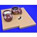  Go set 19.9. sliding Go record set ( glass Go stones bamboo * chestnut go-stone container extra-large )[ Go shogi speciality shop. . Go shop ]