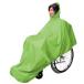  wheelchair rain is ..... poncho type green V0021AE storage pouch attaching free .. rubber 