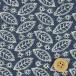  leaf рисунок / индиго голубой ( Denim .... ткань )
