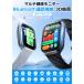 �X�}�[�g�E�H�b�` �����Y Bluetooth�ʘb 1.83�C���` 3D�Ȗ� �����_�f ���� ���N�Ǘ� �X�}�[�g�u���X���b�g ���M�ʒm IP68�h�� 1000mAh��e�ʃo�b�e���[ QS26 �֘A�摜1